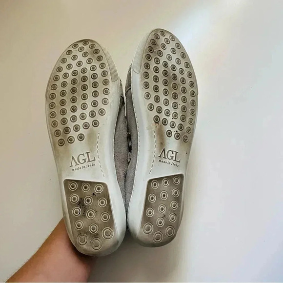 AGL Attilio Giusti Metallic Cap Toe Suede Sneakers - Picture 10 of 11